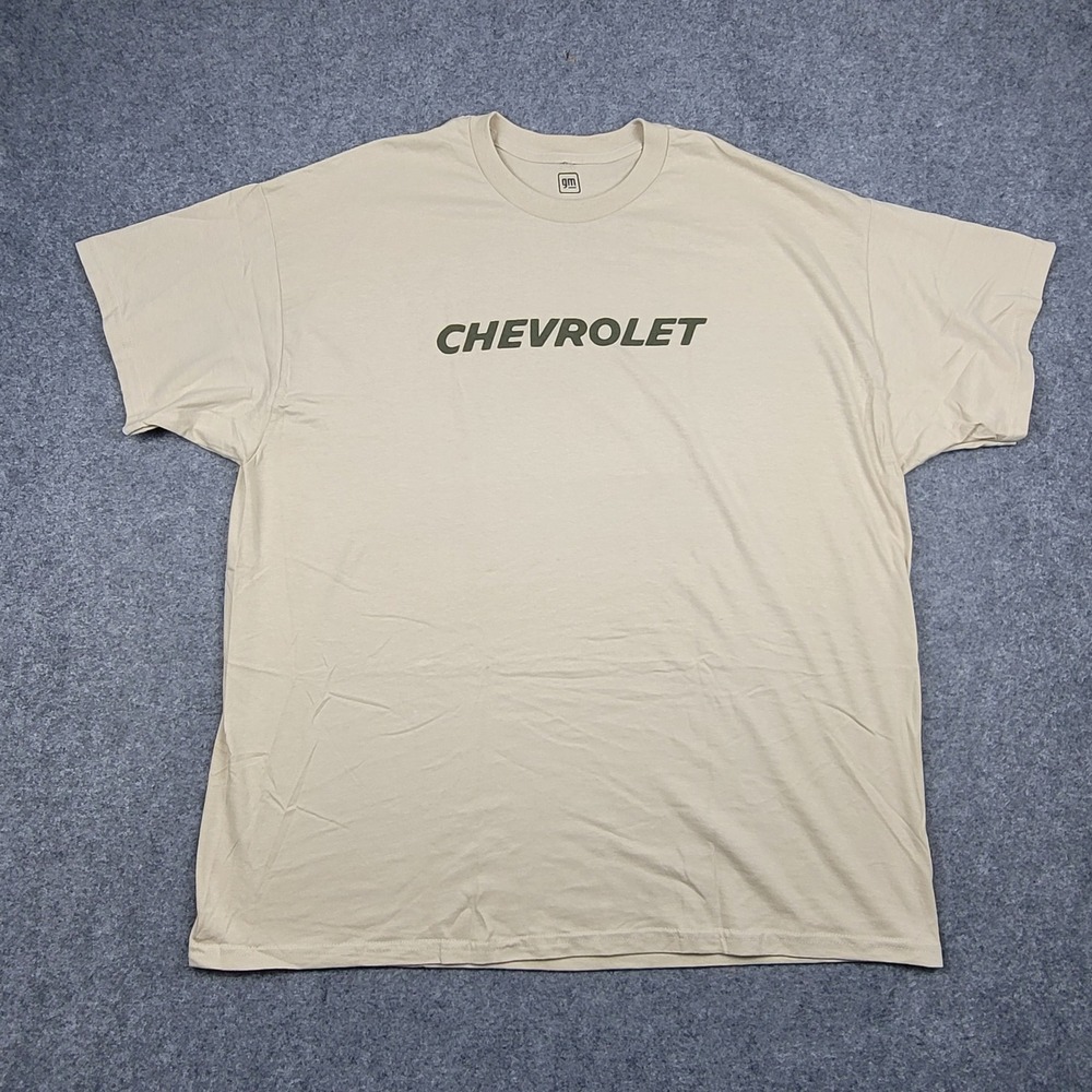 Mad Engine Chevrolet Camaro American Muscle Graphic T-Shirt Tan 2XL Short Sleeve